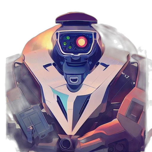 robot, face, jacket, concept art transparent PNG cut-out
