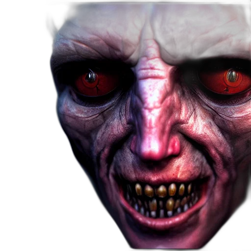 mask, face, creature, 3d render transparent PNG cut-out