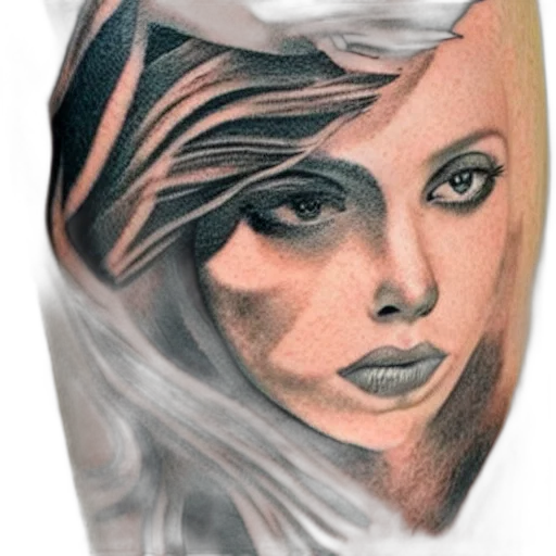 face, jewelry, photorealistic, comic book art transparent PNG cut-out