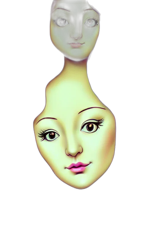 face, mask, creature, crown transparent PNG cut-out