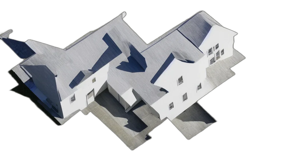 building, umbrella, 3d render, concept art transparent PNG cut-out