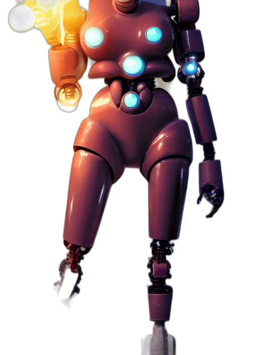 robot, staff, weapon, concept art transparent PNG cut-out
