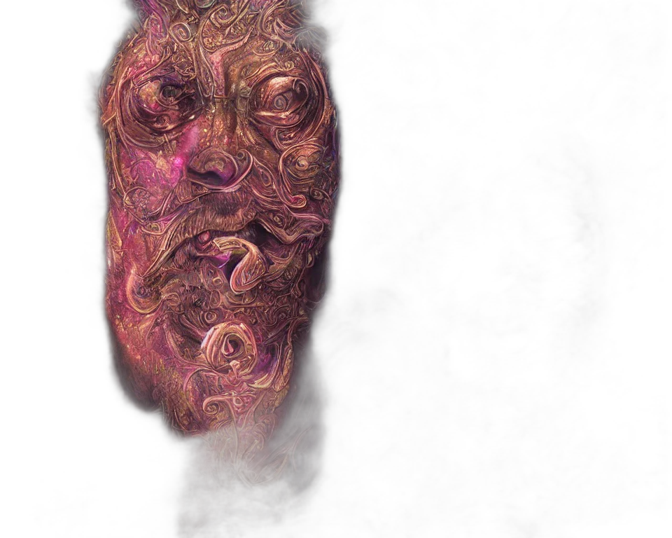 mask, face, creature, staff transparent PNG cut-out
