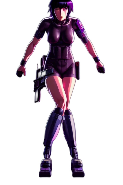 robot, weapon, concept art, 3d render transparent PNG cut-out