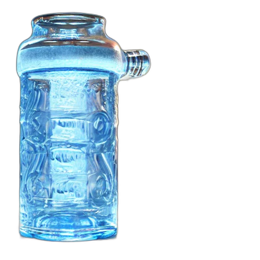 bottle, weapon, 3d render, photorealistic transparent PNG cut-out