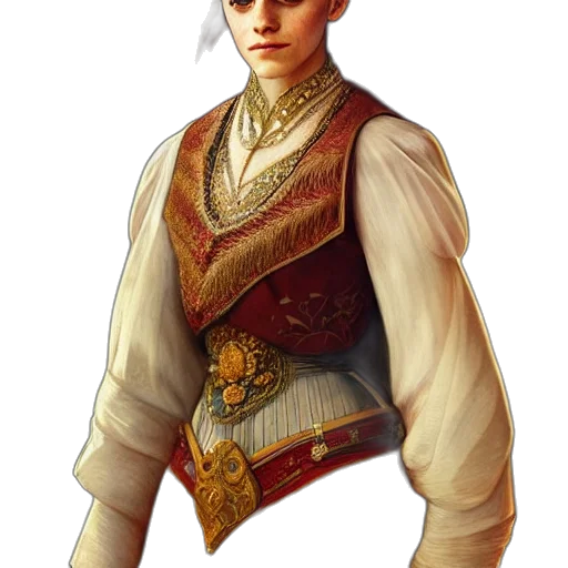 staff, jacket, face, crown transparent PNG cut-out
