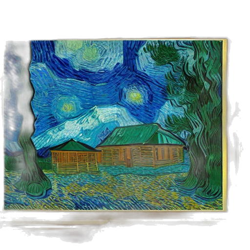 building, oil painting, photorealistic, pixel art transparent PNG cut-out