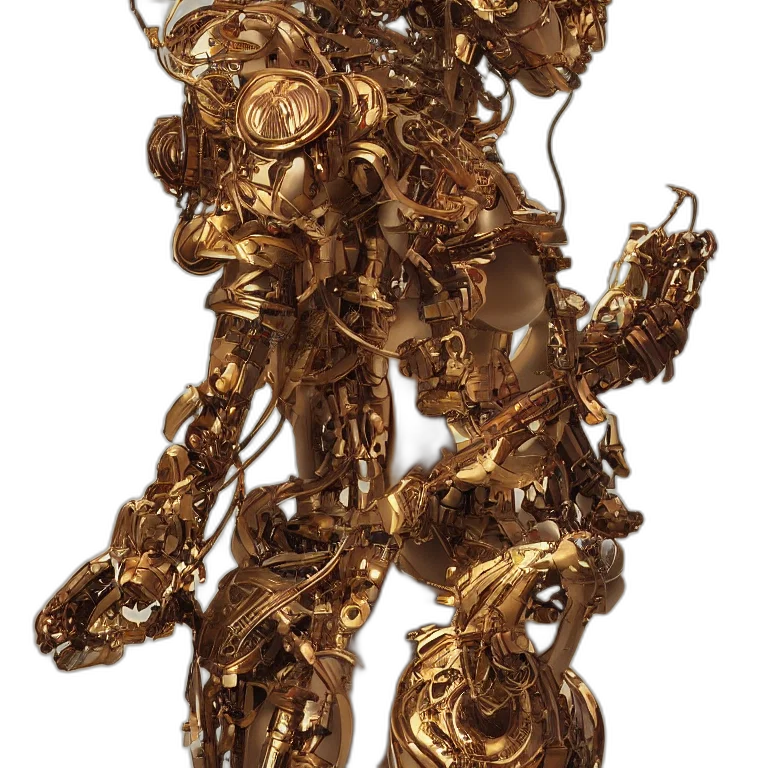 jewelry, robot, staff, crown transparent PNG cut-out