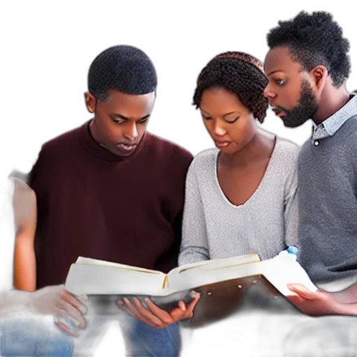 two, women, three, men transparent PNG cut-out