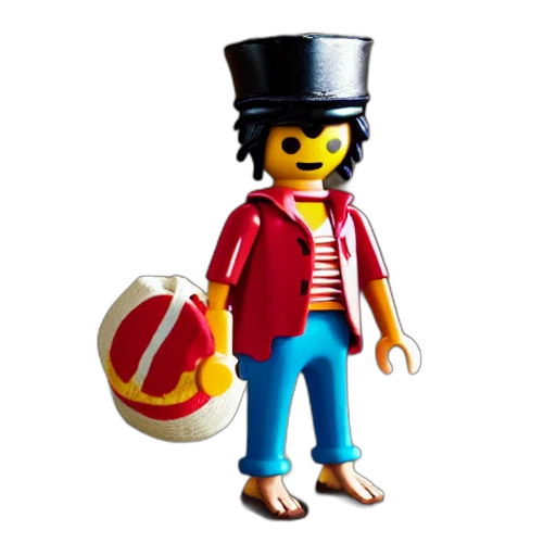 hat, staff, mask, 3d render transparent PNG cut-out