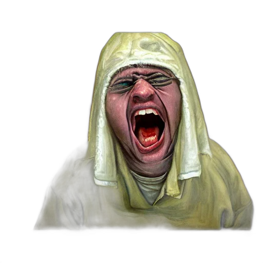 face, mask, creature, jacket transparent PNG cut-out