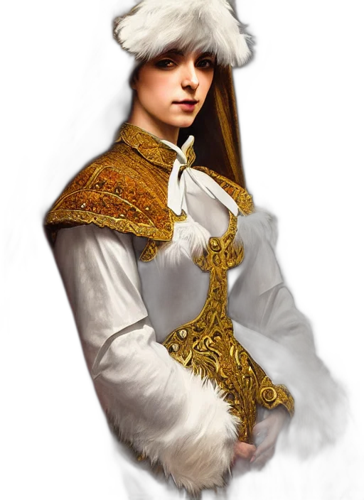 dress, staff, jacket, crown transparent PNG cut-out