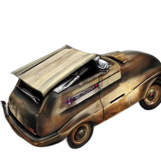 car, concept art, photorealistic, 3d render transparent PNG cut-out