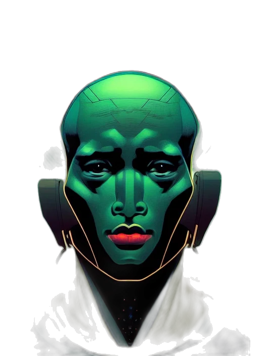 mask, robot, face, creature transparent PNG cut-out