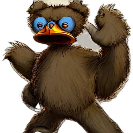 creature, animal, staff, mask transparent PNG cut-out