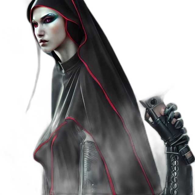jacket, staff, concept art, fantasy art transparent PNG cut-out