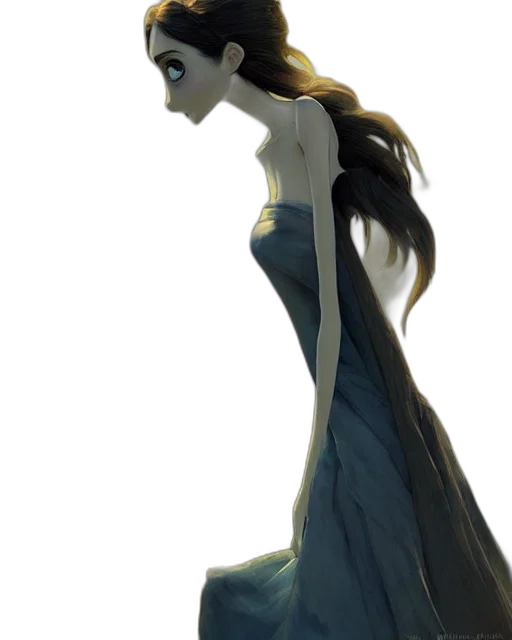 dress, staff, crown, concept art transparent PNG cut-out