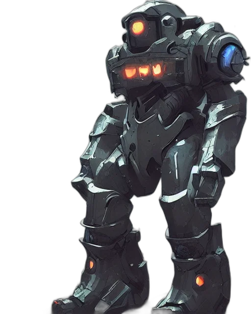robot, weapon, creature, face transparent PNG cut-out