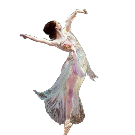 dress, staff, concept art, oil painting transparent PNG cut-out