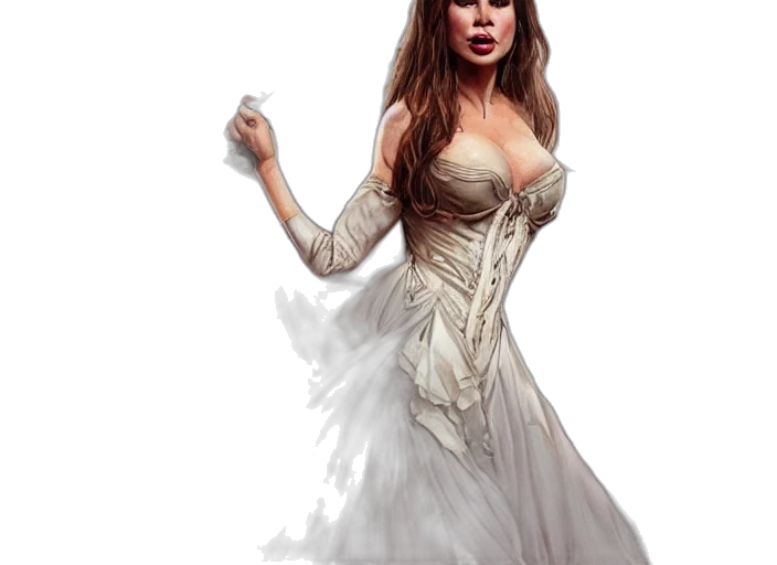 dress, fantasy art, photorealistic, concept art transparent PNG cut-out