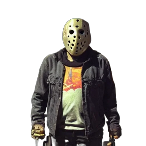 mask, jacket, face, creature transparent PNG cut-out