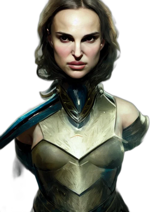 face, concept art, comic book art, fantasy art transparent PNG cut-out