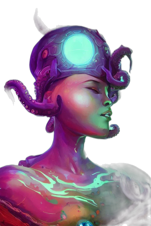 crown, hat, face, creature transparent PNG cut-out