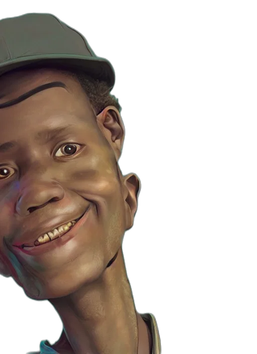 face, hat, photorealistic, concept art transparent PNG cut-out