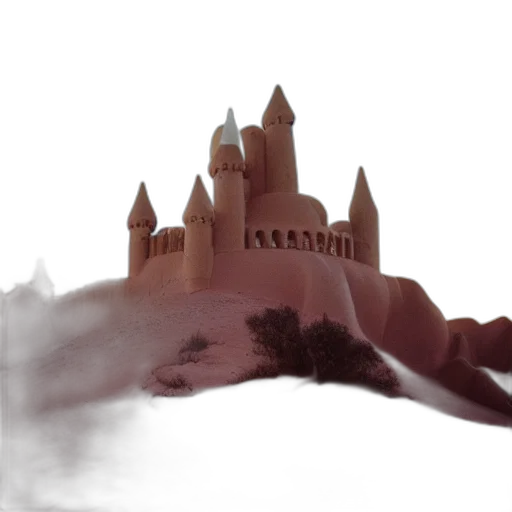 dragon, crown, building, concept art transparent PNG cut-out