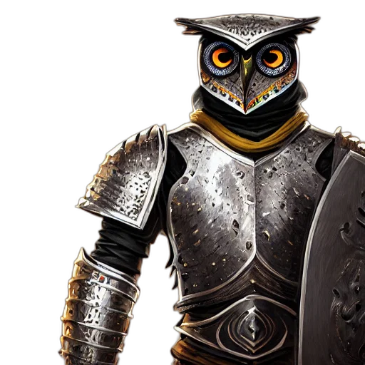 sword, mask, robot, fantasy art transparent PNG cut-out