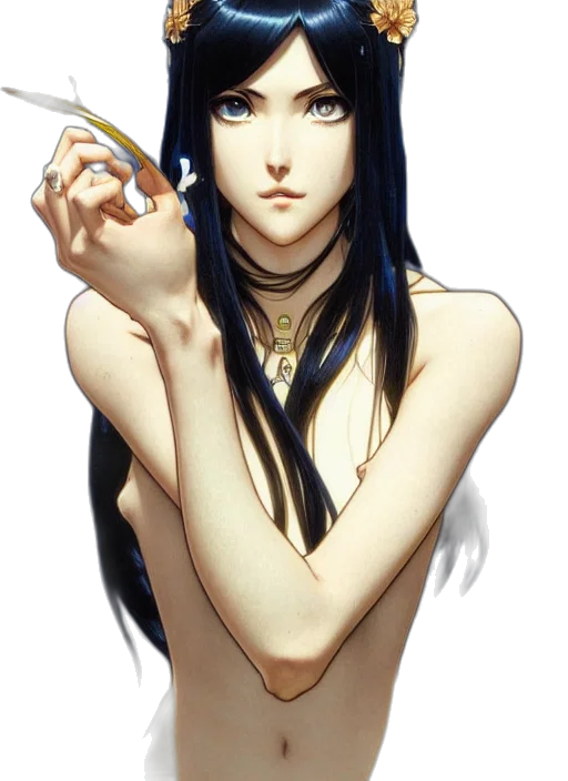 jewelry, staff, weapon, face transparent PNG cut-out