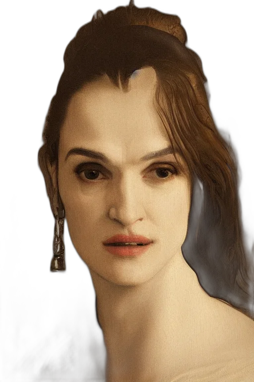 face, mask, hair, jewelry transparent PNG cut-out