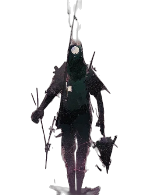 mask, staff, creature, weapon transparent PNG cut-out
