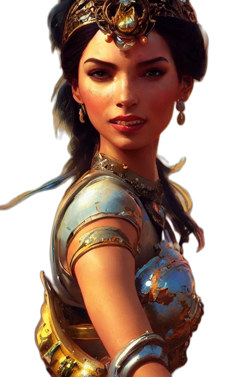 face, jewelry, staff, crown transparent PNG cut-out
