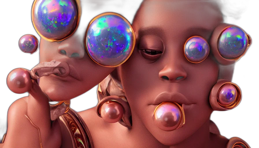 jewelry, concept art, fantasy art, 3d render transparent PNG cut-out