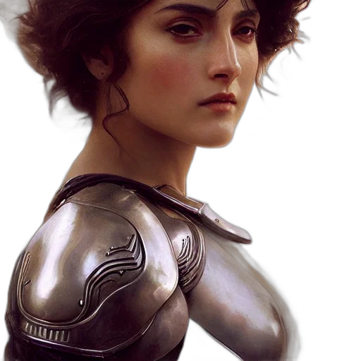 robot, face, sword, crown transparent PNG cut-out