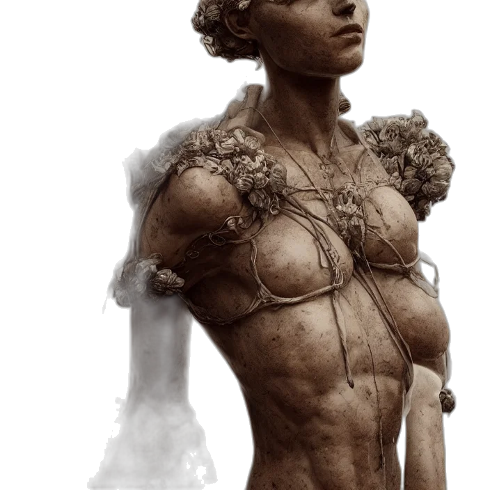 dress, jewelry, face, concept art transparent PNG cut-out