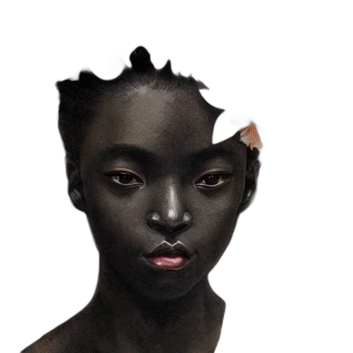 face, mask, crown, creature transparent PNG cut-out
