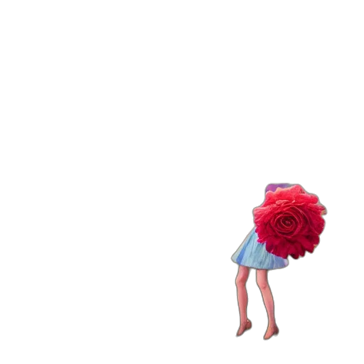 flower, dress, creature, umbrella transparent PNG cut-out