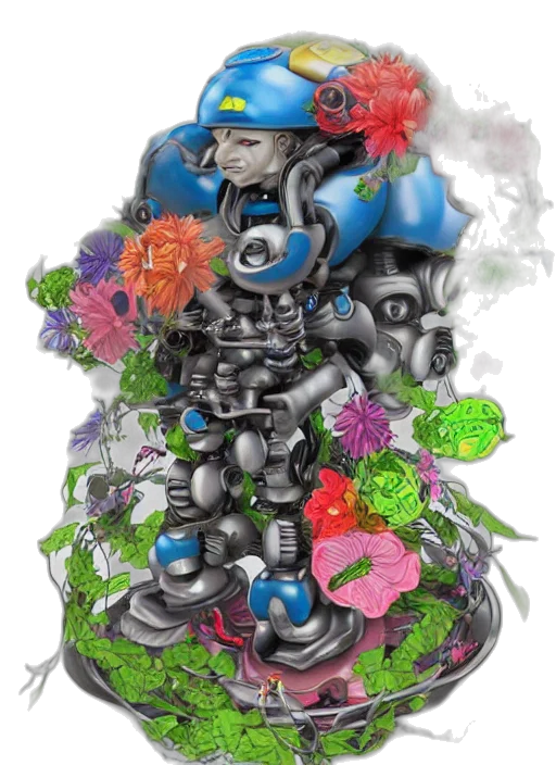 robot, crown, weapon, jewelry transparent PNG cut-out