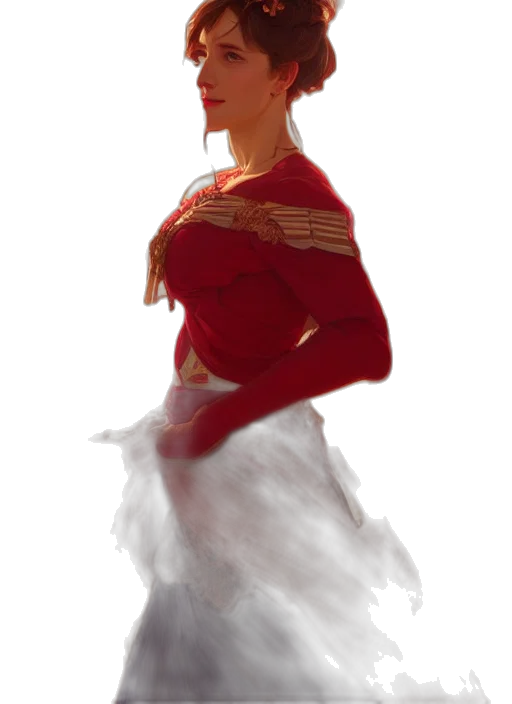 dress, crown, staff, hat transparent PNG cut-out