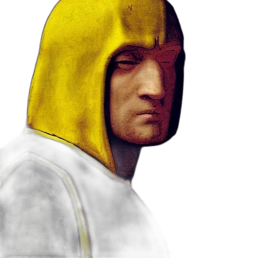 face, mask, jacket, staff transparent PNG cut-out