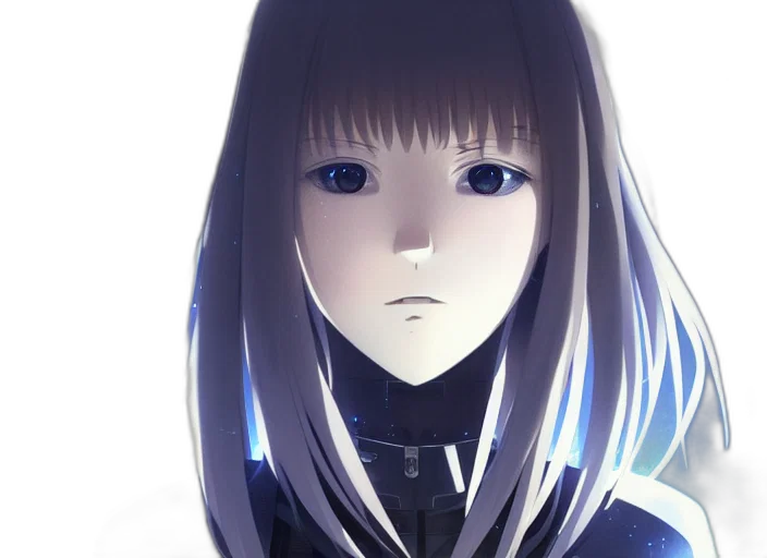 face, robot, mask, hair transparent PNG cut-out