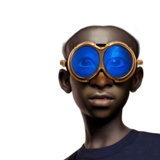 mask, face, robot, 3d render transparent PNG cut-out