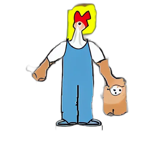animal, staff, creature, cartoon transparent PNG cut-out