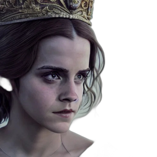 crown, face, photorealistic, concept art transparent PNG cut-out