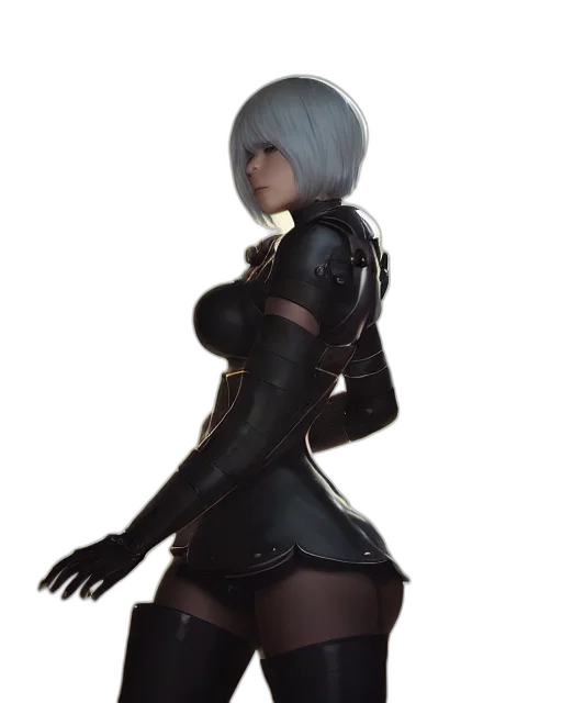 robot, dress, jacket, weapon transparent PNG cut-out