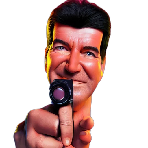 weapon, staff, face, photorealistic transparent PNG cut-out