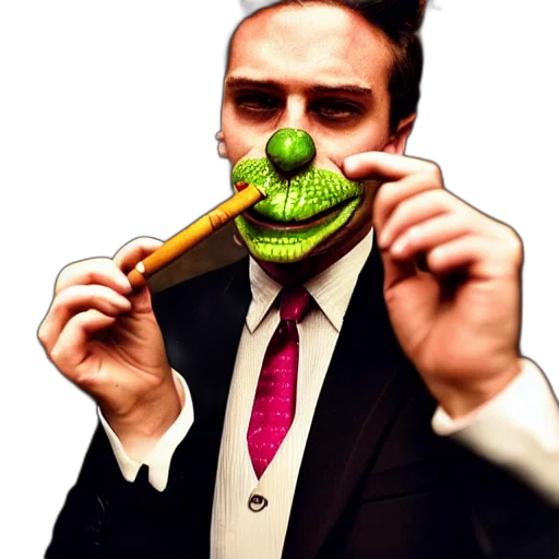 mask, staff, face, creature transparent PNG cut-out