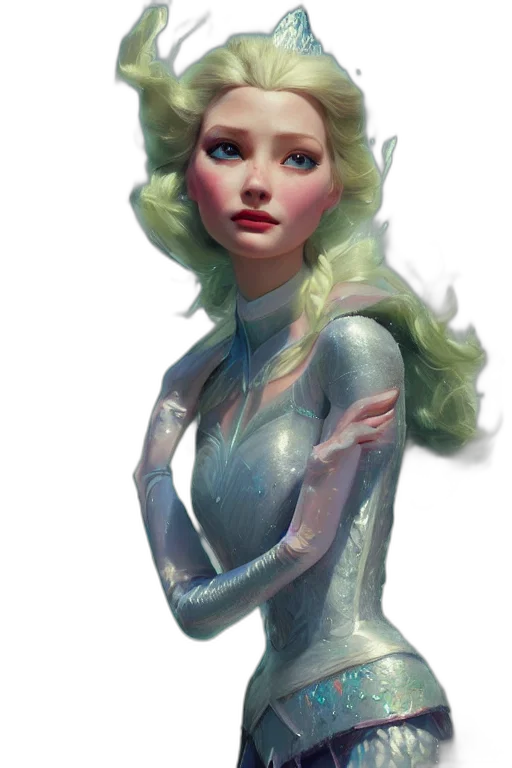 dress, robot, concept art, fantasy art transparent PNG cut-out
